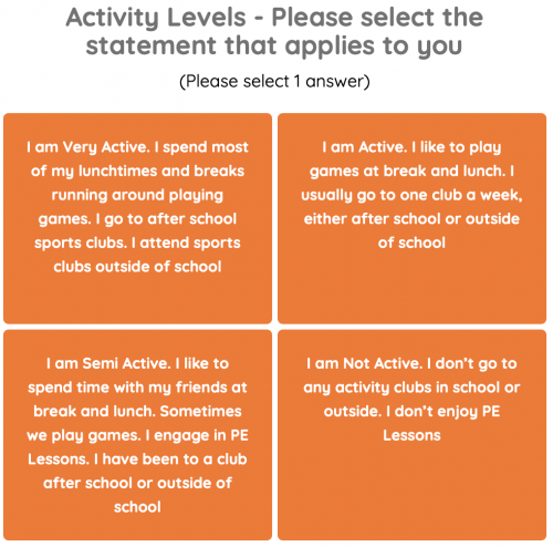 Activity Levels